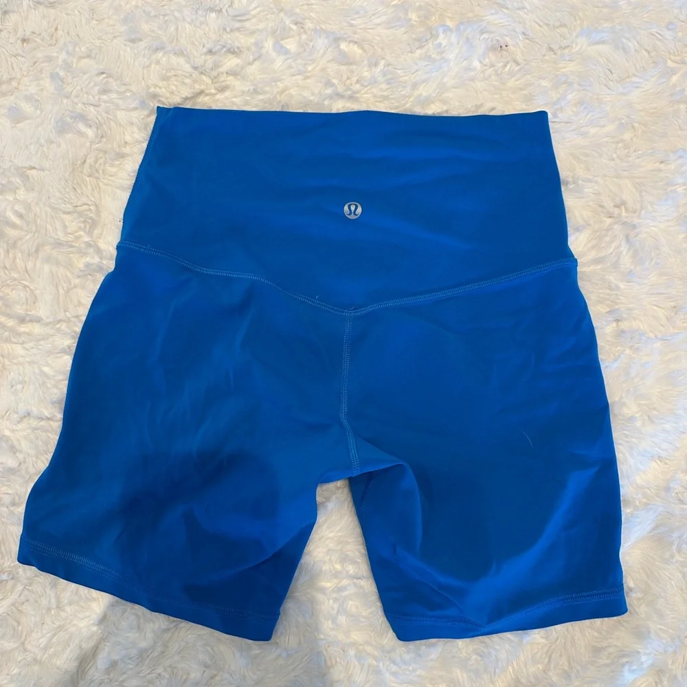 Blue lululemon align shorts - Picture 1 of 5